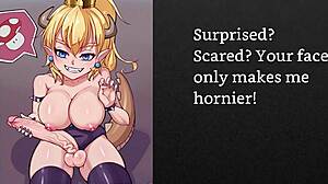 Wow! Faygrey sissified by futa Bowsette domination!