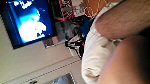 Look at this amateur brunette sucking that big cock!