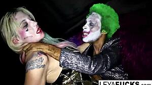 cos play harley quinn gets fucked by the joker 😈