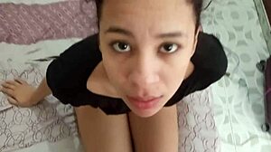 Stepmom Sucks Colombian Stepson's Cock Intensely