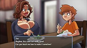 oh man, another boobjob from my step mom in this demon deals game with her big tits and ass