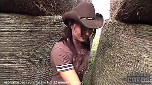 Wow! Teen Cowgirl Rides Naked Through Town!