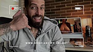 Watch YesCipriani indulge in solo masturbation in the mansion?