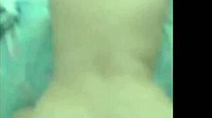 Wife with big tits and ass bends over for blowjob and doggystyle