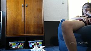 i was masturbating my pussy while watching cartoons with him and he caught me tannyia