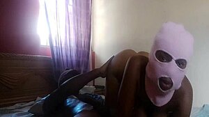 Katy Katie rides big black cock hard