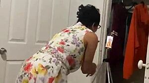 anna maria, the mature latina milf, teases her fans backstage