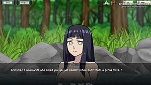Busty Hinata Hyuga Teen Jerks Old Man's Cock