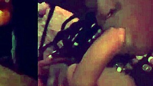 Ebony Cumslut Feels Intense Throatfuck In Interracial Homemade Session