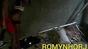 In this POV voyeur scene, a Brazilian latina engages in anal masturbation on webcam.