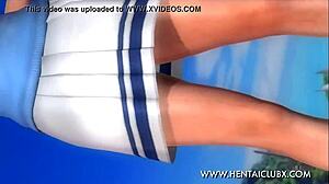 HITOMI IN TENNIS SKIRT GETS FUCKED HARD IN DOA5 HENTAI