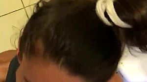 White Girl Gives Deepthroat Blowjob To Finish Me Off