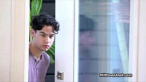 titty fuck reward for rimmin milf ass... oops