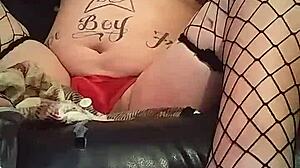 There is solo video from Shemale Santa where she displays her feet