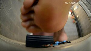 ms montana's tall femdom massage turns little bugs into grease stains