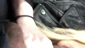 Wife Sucking Hard Cock in Car with Wild Passion