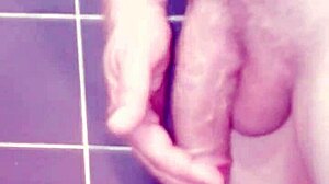 A Guy Enjoys Some Private Time In The Bathroom