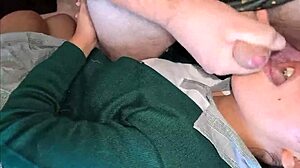 I give a rich blowjob before school, loving to swallow cum from the teen slut