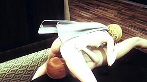 Yaoi Femboy Zelda and Link in 69 Threesome Fuck with Blowjob – Sissy Crossdress Japanese Anime Gay Porn