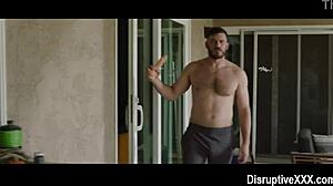 Gay Hunk Jerks Off With Dildo