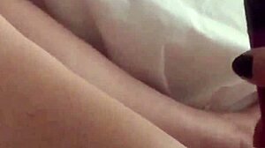 Wife Masturbates and Wanks Me with Intense Dildo Play