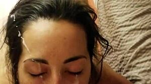 Slutty Girlfriend Craves Huge Facial Cumshot