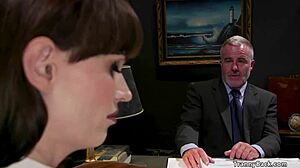 Older Headmaster Explores Deep Desires With Shemale In Secret Encounter