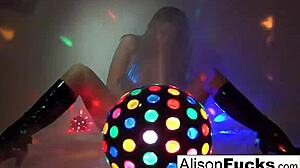 Alison Tyler's Big Tits Bounce In Night Club Masturbation
