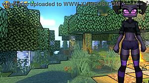 HornyCraft Enderman Sits on Steve's Face