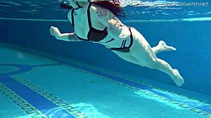 Sheril Blossom looks hot underwater in Russia.