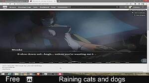 heavy rain with cats and dogs falling