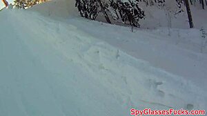 Amateur teen with small tits gets cum on pussy in hidden cam