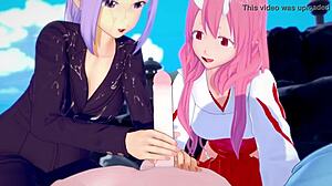 Shuna And Shion Rimuru Engage In Group Action In Hot Springs Parody