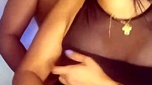 Skinny latina brunette dances seductively before giving blowjob and fucking her boyfriend