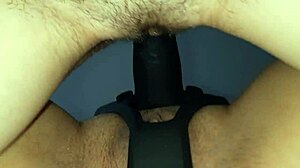 Fucking girlfriend with strapon in kitchen