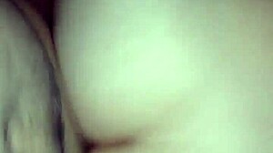 She's bent over on all fours for some intense doggystyle sex