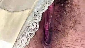 Wet Dirty Panties on Hairy MILF Mary Di!
