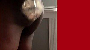 Black shemales passionately kiss and massage monster cocks