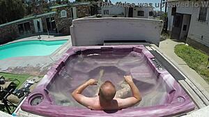 Watch Dayanara in the hot tub POV scene