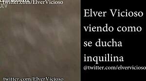 peek at naked latina in shower!