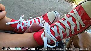 Cum on My Chucks in Amateur Cumshot Compilation