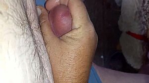 This amateur cums in step daughter's panties at home.