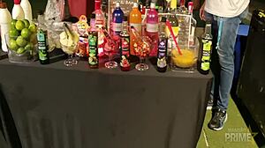 Hey, check out this blonde sucking cock for her lucky job