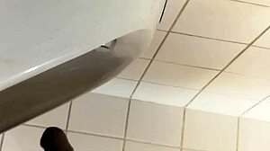 hey black guy, stroking cock at public urinal, huh?