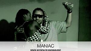 The ebony beauty shakes her apple bottom