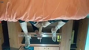 Latina Trans Takes New Toy's Ass Completely