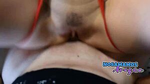 Latina Teen's Big Ass Dominates Christmas Anal