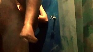 sexy couple with big ass latina milf gets facial in homemade setting