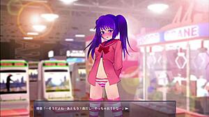 in this hentai game, the girl gets humiliated and masturbates during exposing play part 3