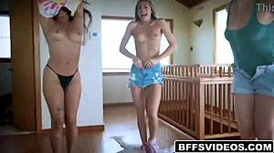 messing around at fantasy fest with maya farrell and the gang, fucking all night long